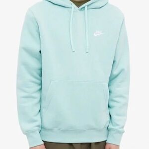 Nike Mens Sportswear Club Fleece pullover Hoodie mint green size medium
